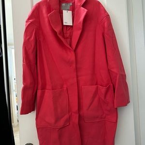 ASOS Coral/pink two button closure coat